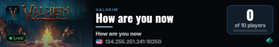 How are you now live status badge