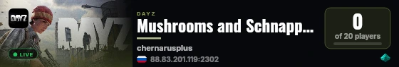 Mushrooms and Schnapps |PVE Only |MODS |AI Bots |Traders |RUS live status badge