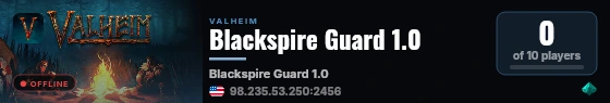 Blackspire Guard 1.0 live status badge