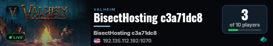 BisectHosting c3a71dc8 live status badge