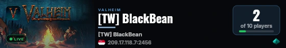 [TW] BlackBean live status badge