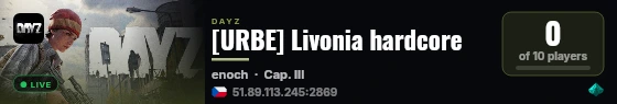 [URBE] Livonia hardcore live status badge