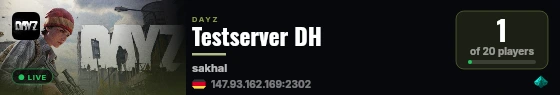 Testserver DH live status badge