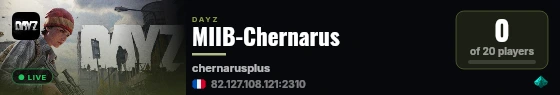MIIB-Chernarus live status badge