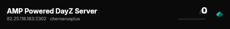 AMP Powered DayZ Server live status badge