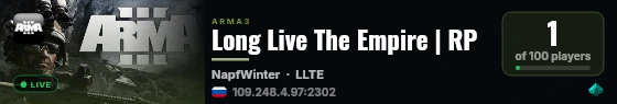 Long Live The Empire | RP live status badge