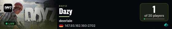 Dazy live status badge