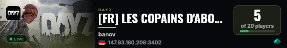 [FR] LES COPAINS D'ABORDS PVE/PVP live status badge