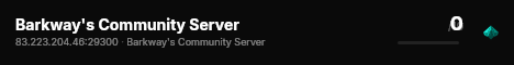 Barkway's Community Server live status badge