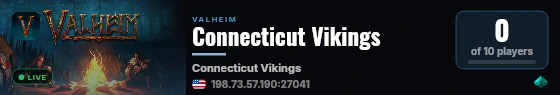 Connecticut Vikings live status badge