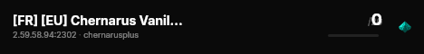 [FR] [EU] Chernarus Vanilla++ live status badge
