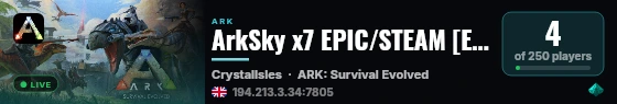 ArkSky x7 EPIC/STEAM [EU/EN/RU] NOMODS Breed 2 - (v361.7) live status badge