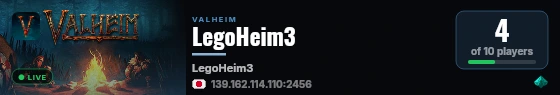 LegoHeim3 live status badge