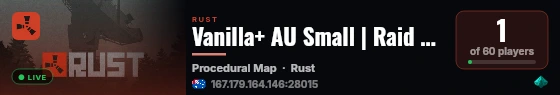 Vanilla+ AU Small | Raid Schedule | Solo-Quad | live status badge