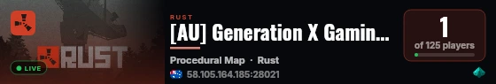 [AU] Generation X Gaming|3x|Vanilla live status badge