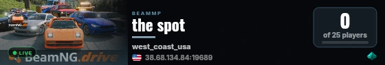 the spot live status badge
