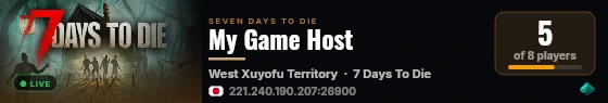 My Game Host live status badge