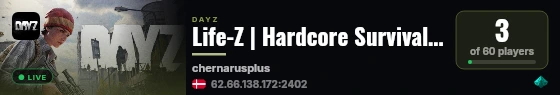 Life-Z | Hardcore Survival | Vanilla+ | No Traders | Terje |  1 live status badge