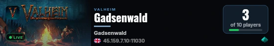 Gadsenwald live status badge