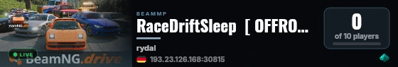 RaceDriftSleep  [ OFFROAD  ] https://discord.gg/6vFBAYT4nHr live status badge