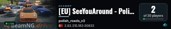 [EU] SeeYouAround - Polish Roads live status badge