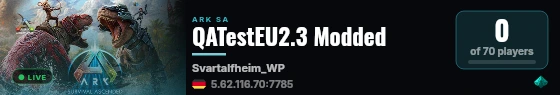 QATestEU2.3 Modded live status badge