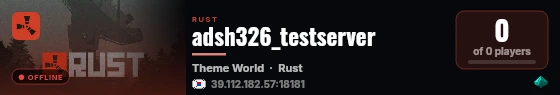 adsh326_testserver live status badge