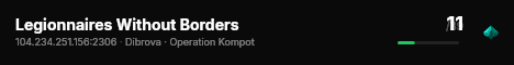 Legionnaires Without Borders live status badge