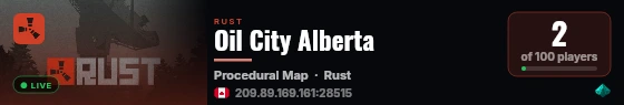 Oil City Alberta live status badge