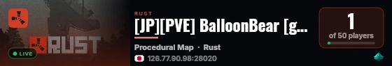 [JP][PVE] BalloonBear [gahu3] live status badge
