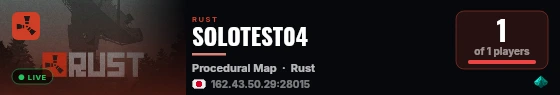 SOLOTEST04 live status badge