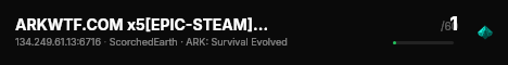ARKWTF.COM x5[EPIC-STEAM]SCOR[SmallTribes]nowipe - (v361.7) live status badge
