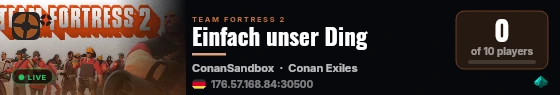 Einfach unser Ding live status badge