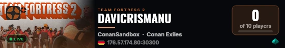DAVICRISMANU live status badge
