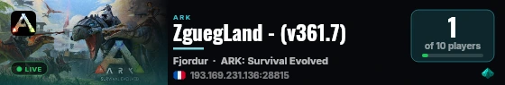 ZguegLand - (v361.7) live status badge