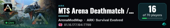 MTS Arena Deathmatch / Capture The Artifact - (v358.24) live status badge