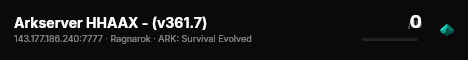 Arkserver HHAAX - (v361.7) live status badge