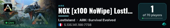 NOX [x100 NoWipe] LostIsland - (v358.24) live status badge