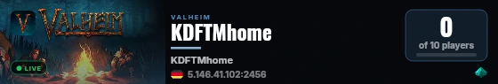 KDFTMhome live status badge