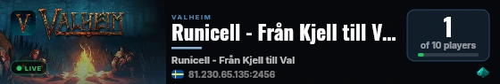 Runicell - Från Kjell till Valhall live status badge