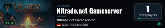 Nitrado.net Gameserver live status badge