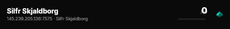 Silfr Skjaldborg live status badge