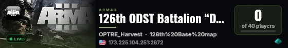 126th ODST Battalion “Depth Charges live status badge