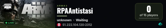 RPAAntistasi live status badge