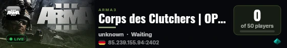 Corps des Clutchers | OPERATION live status badge
