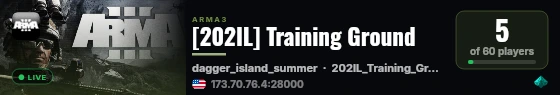 [202IL] Training Ground live status badge