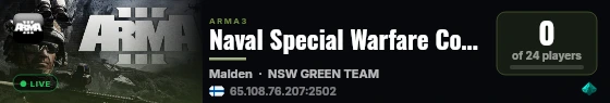 Naval Special Warfare Command | Training & Devolpment live status badge