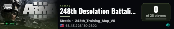 248th Desolation Battalion - Operation Server live status badge