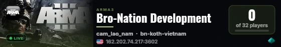Bro-Nation Development live status badge