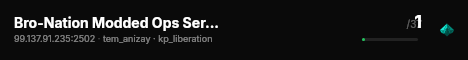 Bro-Nation Modded Ops Server - #11 live status badge